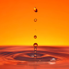 Orange liquid