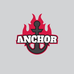 Simple Black and White Yacht Club Logo vector