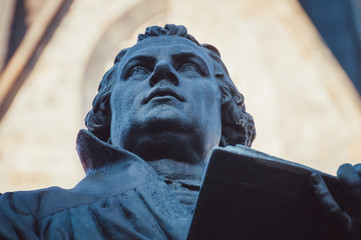 Martin Luther Statue auf dem Anger Erfurt