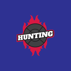 Fototapeta na wymiar Deer hunting badge. Logo for hunting club vector
