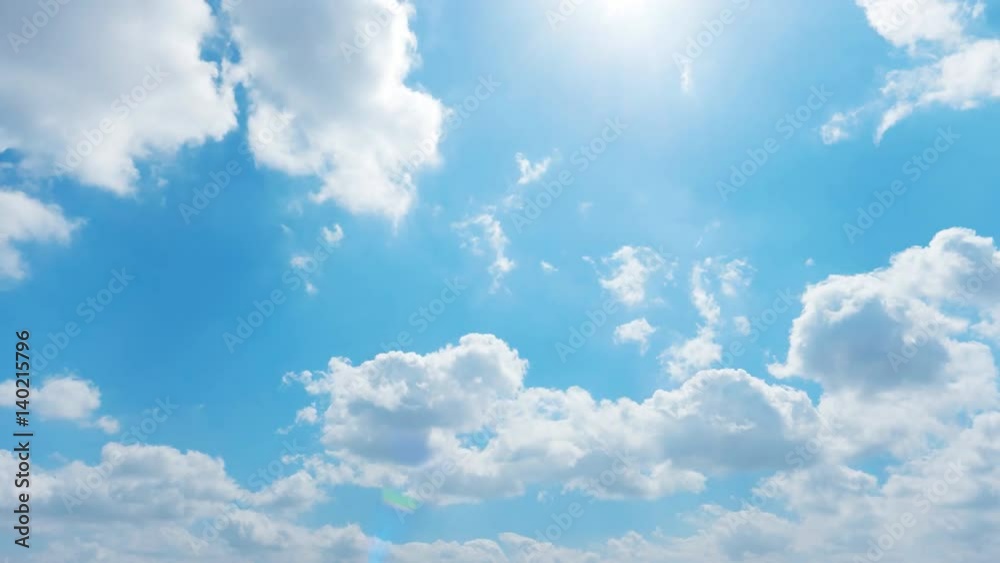 Wall mural timelapse of the clear sky