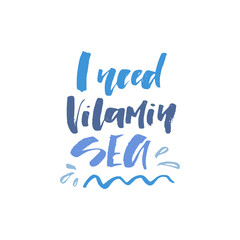 Summer Holiday Lettering