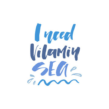 Summer Holiday Lettering