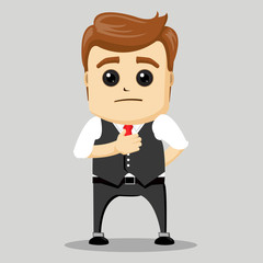 Serious male. Businessman in a suite. Business Motivation Leadership.