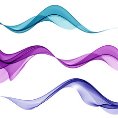 Abstract background with blue waves