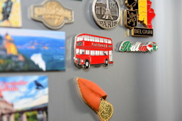 magnets on fridge 