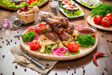 grilled Ribs, Tasty and healthy food