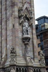 Fototapeta na wymiar Albert memorial clock tower, Belfast, Northern Ireland
