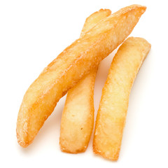 French Fried Potatoes isolated on white background