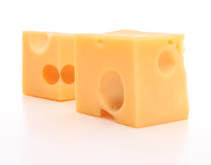 cheese isolated on white background cutout