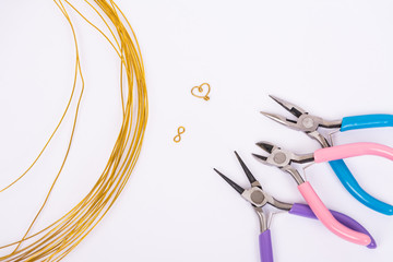 Handmade copper wire jewelry tools