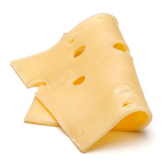 cheese slice isolated on white background cutout