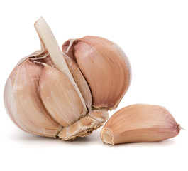 Obraz premium Garlic bulb isolated on white background cutout