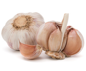 Garlic bulb isolated on white background cutout