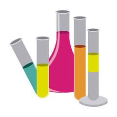 color clinical laboratory icon, vector illustraction design image
