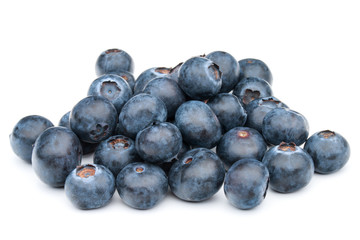 blueberry or bilberry or blackberry or blue whortleberry or huckleberry isolated on white background cutout