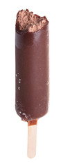 Ice cream on stick in chocolate glaze