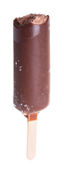 Ice cream on stick in chocolate glaze