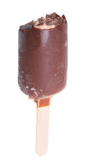 Ice cream on stick in chocolate glaze