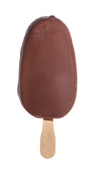 Ice cream on stick in chocolate glaze