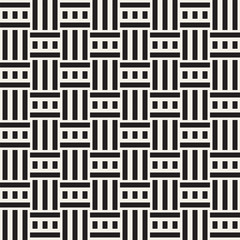 Abstract Geometric Pattern With Stripes Lattice. Seamless Vector Background