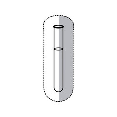 contour sample analysis icon, vector illustraction design