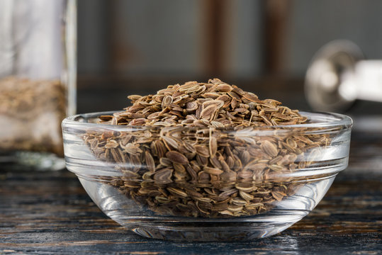 Dill Seeds in an Ingredient Bowl
