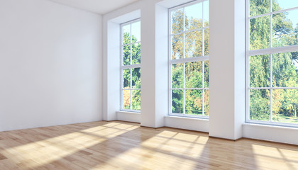 Modern living room 3d rendering
