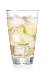 iced lemonade in glass