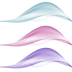 White background with colorful waves