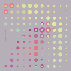 Abstract Background with Colorful Dotted Pattern