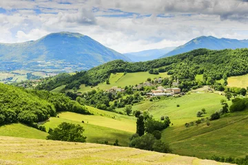 Foto auf Alu-Dibond Picturesque landscape in Marche Italy © Wolfgang Zwanzger
