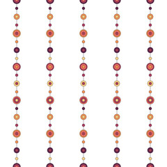 Vector seamless floral geometric pattern. Vintage background. Fabric, Scrapbooking