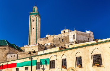 Fototapeta na wymiar Rcif Mosque in Medina of Fes, Morocco
