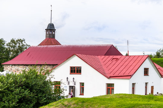 Russia, St. Petersburg, Priozersk, August 2016: Korela Fortress Museum