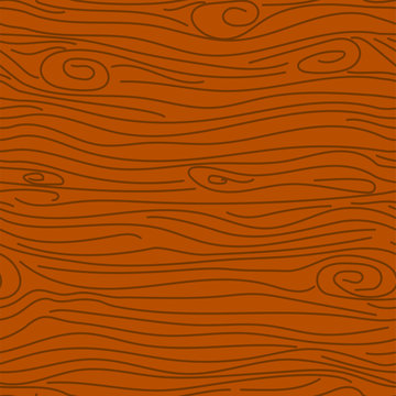 Wood brown texture vector seamless pattern.