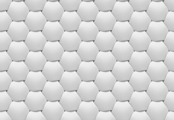 White shaded abstract geometric pattern. 3D rendering background.