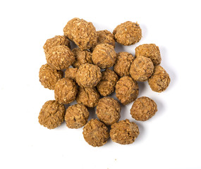 dry food for dogs isolated