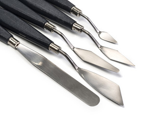 palette knife on white