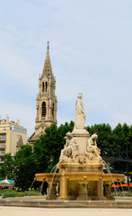 Pradier Fountain, Nimes, France