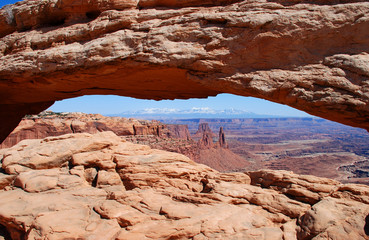 Canyonlands National Park near Moab, Utah: view from Mesa Arch