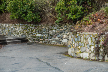 Stone Wall At Lincoln Park