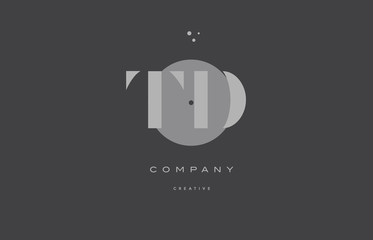 td t d  grey modern alphabet company letter logo icon