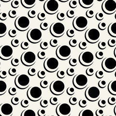 cute geometric bubbles graphic print vector pattern