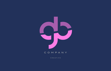 gb g b  pink blue alphabet letter logo icon - obrazy, fototapety, plakaty