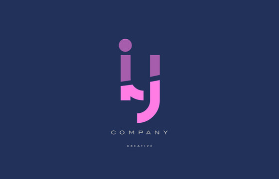 iy i y  pink blue alphabet letter logo icon