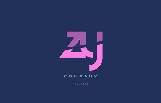 zy z y  pink blue alphabet letter logo icon