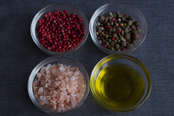 Pink salt and pepper