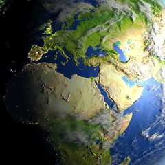 EMEA region on planet Earth