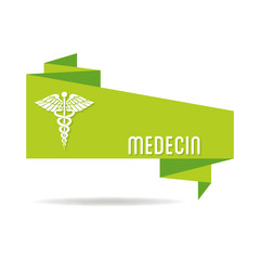 Obraz premium Logo médecin. Médecine.